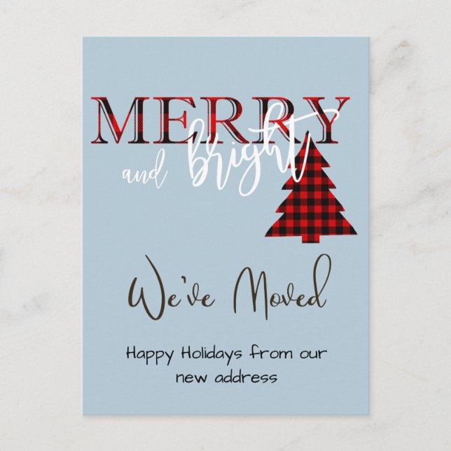 Weihnachtsfeiertag Ankündigung Neue Adresse (Vorderseite)