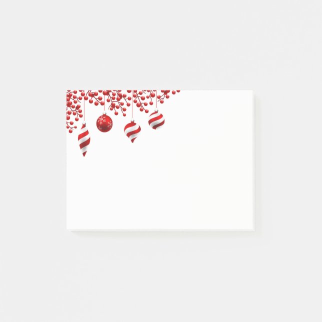 Weihnachtsfeiertag - Anmerkungen Post-it Klebezettel (Vorderseite)