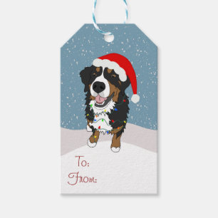 Weihnachtsfeiertag Bernese Mountain Dog Geschenkanhänger