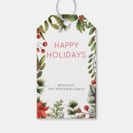 Weihnachtsfeiertag Berries Grüne Weinkultur Geschenkanhänger