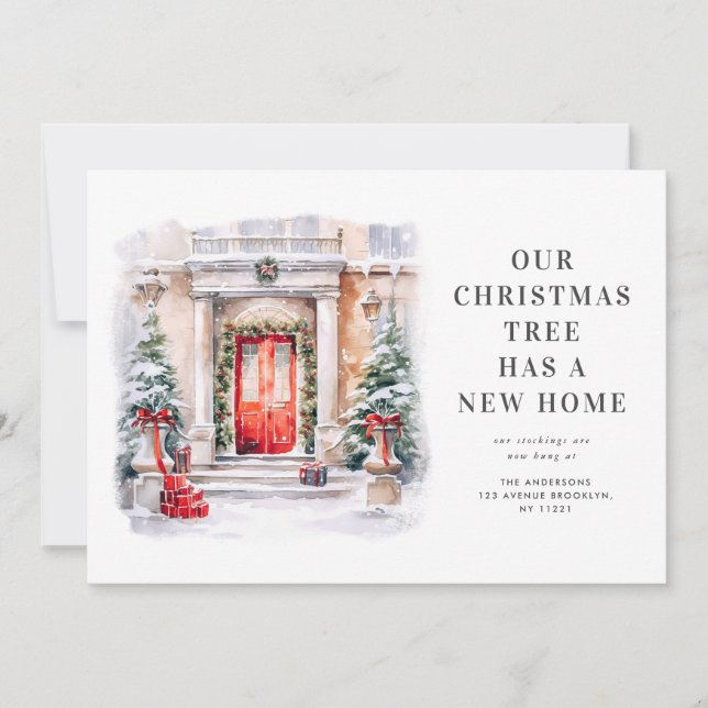 Weihnachtsfeiertag - bewegende Ankündigung (Vorderseite)