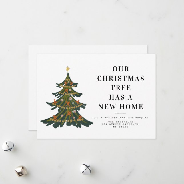 Weihnachtsfeiertag - bewegende Anzeige Feiertagskarte (Vorderseite/Rückseite Beispiel)