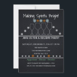 Weihnachtsfeiertag Black Chalkboard Snowflake Part Einladung<br><div class="desc">Das ist ein schönes Weihnachtsfest Black Chalkboard Snowflake Party Familie Party Einladung Karte.</div>