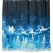 Weihnachtsfeiertag - Blauer Weihnachtsmann und Sch