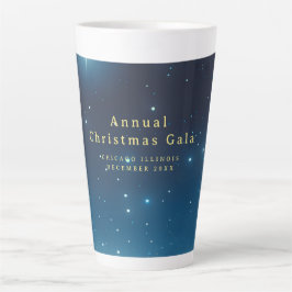 Weihnachtsfeiertag Blue Latte Tasse