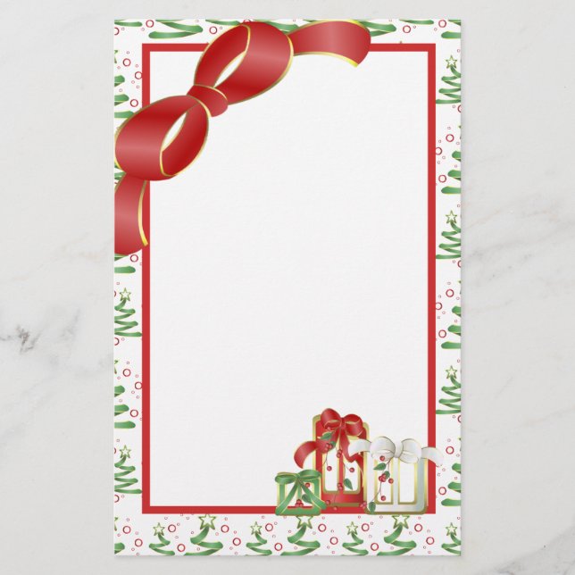 Weihnachtsfeiertag Briefpapier (Vorderseite)