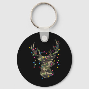 Weihnachtsfeiertag Camouflage Jagd Rentiere Hirsch Schlüsselanhänger