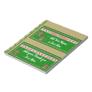 Weihnachtsfeiertag Candy Bar Wrappers Geschenk Fav Notizblock