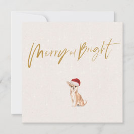 Weihnachtsfeiertag Chihuahua Dog Merry Gruß
