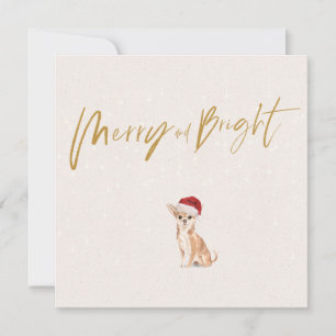 Weihnachtsfeiertag Chihuahua Dog Merry Gruß