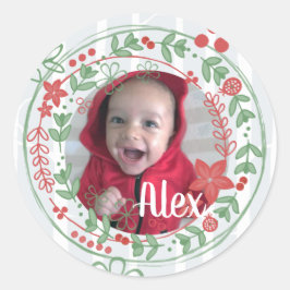 Weihnachtsfeiertag Custom Foto Joy Stickers