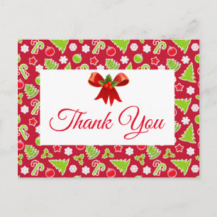 Weihnachtsfeiertag Danke Post Card Postkarte