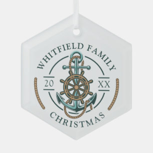 Weihnachtsfeiertag der benutzerdefinierten Familie Ornament Aus Glas