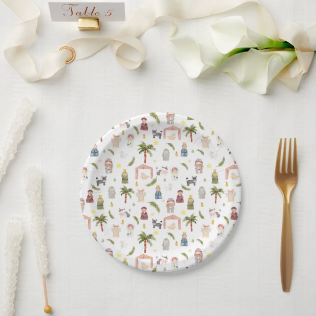 Weihnachtsfeiertag der Geburt Pappteller (Hochzeit)