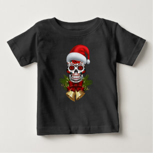 Weihnachtsfeiertag der Weihnachtsmannmütze des tot Baby T-shirt