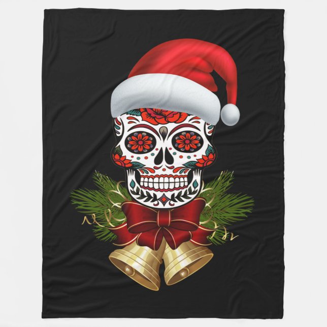 Weihnachtsfeiertag der Weihnachtsmannmütze des tot Fleecedecke (Vorderseite)