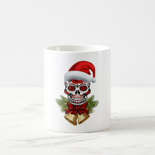 Weihnachtsfeiertag der Weihnachtsmannmütze des tot Kaffeetasse