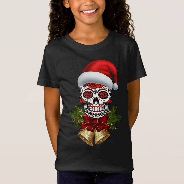 Weihnachtsfeiertag der Weihnachtsmannmütze des tot T-Shirt (Vorderseite)