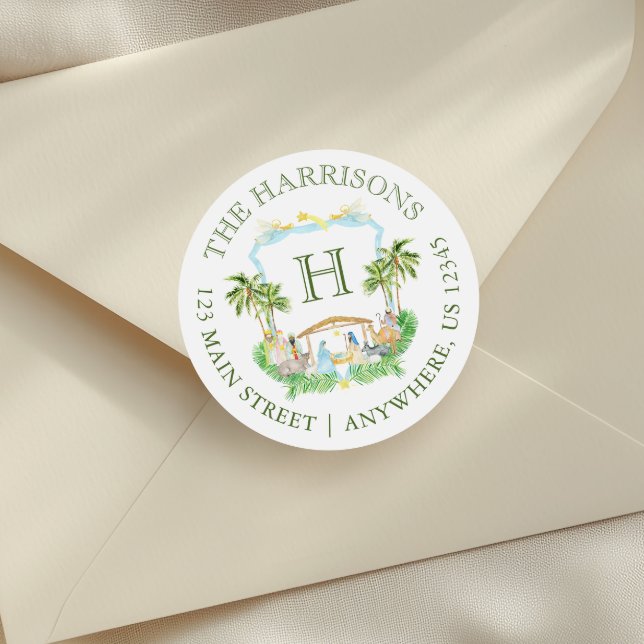 Weihnachtsfeiertag der Weihnachtsnachtsnacht der G Runder Aufkleber (Von Creator hochgeladen)