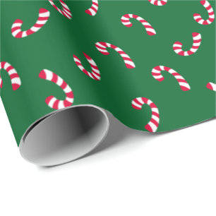 Weihnachtsfeiertag der Zuckerstange- Geschenkpapier
