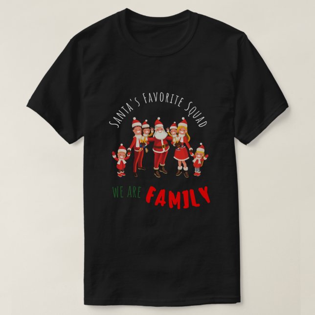 Weihnachtsfeiertag des Weihnachtsmanns WirAreFamil T-Shirt (Design vorne)