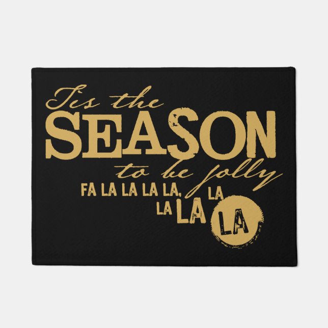 Weihnachtsfeiertag Die Saison vor der Tür Fußmatte (Vorderseite)
