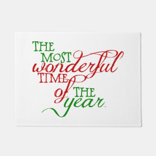 Weihnachtsfeiertag Die schönste Zeit vor der Tür Fußmatte