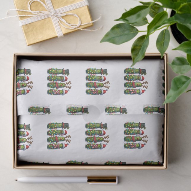 Weihnachtsfeiertag Dill Pickles Geschenkpapier Seidenpapier (Geschenk)