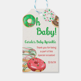 Weihnachtsfeiertag Donut Baby Sprinkle, Dusche Geschenkanhänger