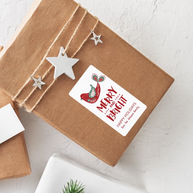 Weihnachtsfeiertag-Dove-Label (Von Creator hochgeladen)