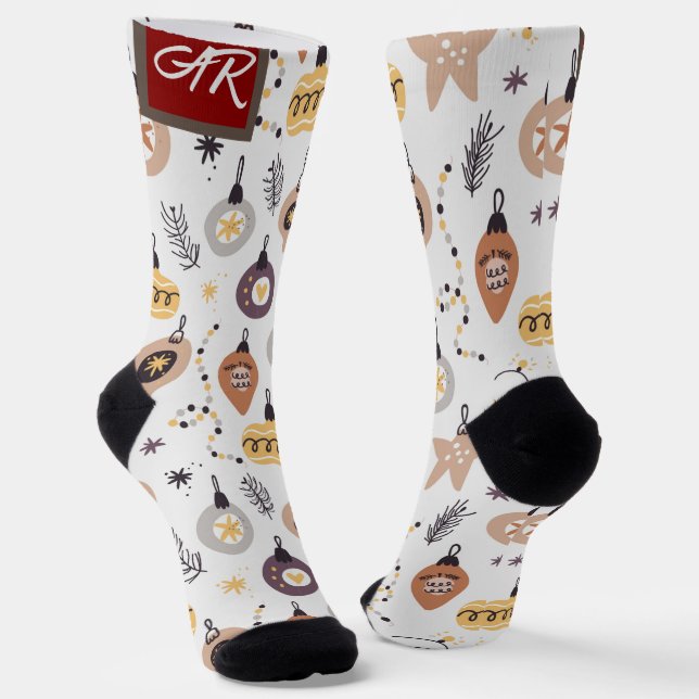 Weihnachtsfeiertag einfache elegante Geschenke MON Socken (Gewinkelt)