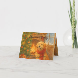 Weihnachtsfeiertag Einladung zum gemütlichen Hunde