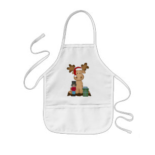 Weihnachtsfeiertag Elche Kinder Schürze