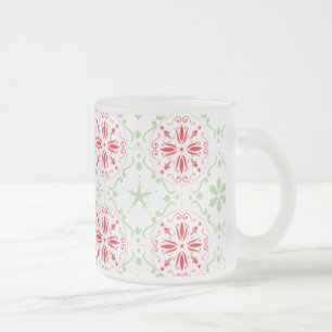 Weihnachtsfeiertag Elegant Einfaches Schneeflocken Mattglastasse