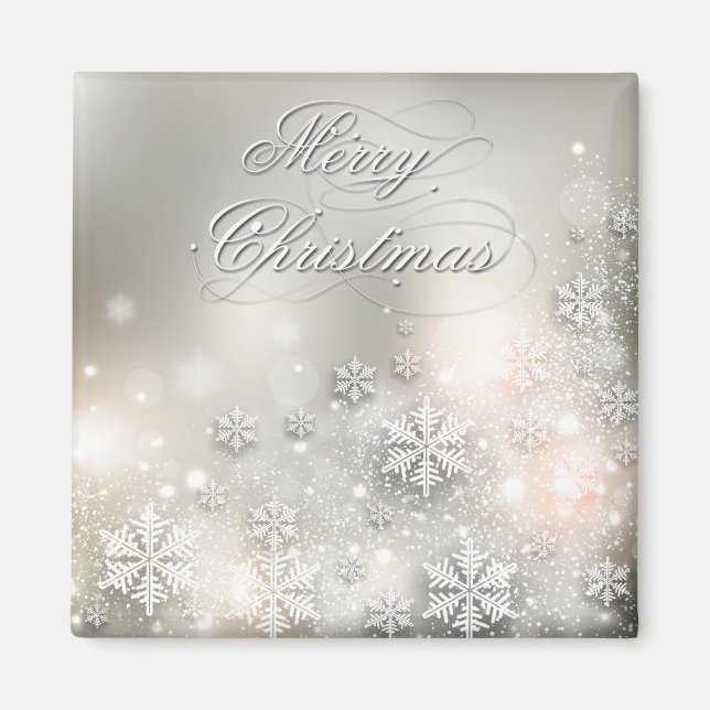 Weihnachtsfeiertag - Elegante Highlights Magnet (Vorne)