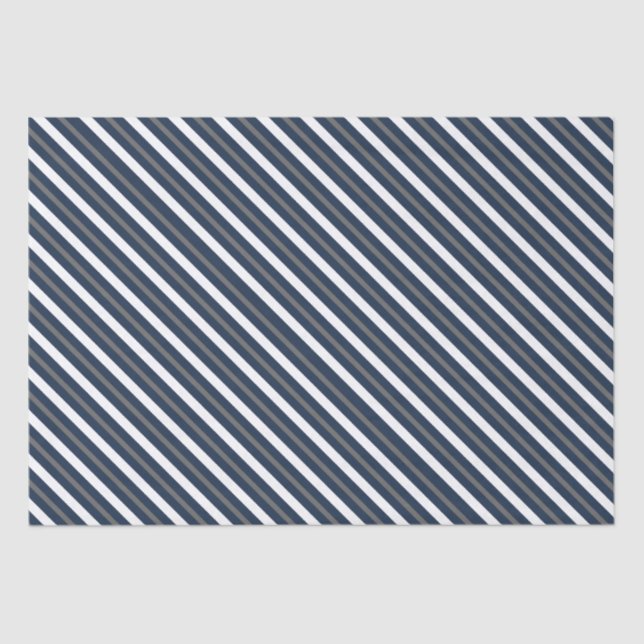 Weihnachtsfeiertag Elegante Klassische Marine Blau Seidenpapier (Vorderseite)