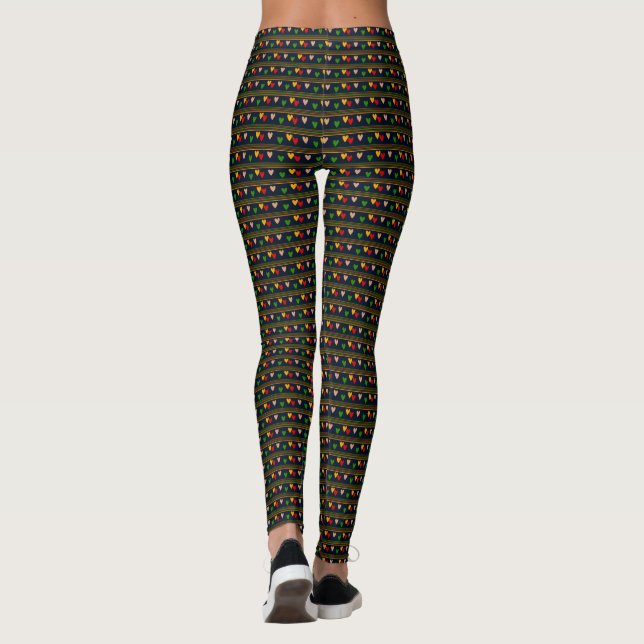 Weihnachtsfeiertag Elegante Leggings (Rückseite)