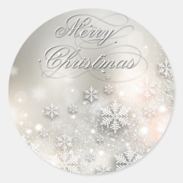 Weihnachtsfeiertag Elegante Runder Aufkleber