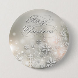 Weihnachtsfeiertag Elegante Snowflake Button