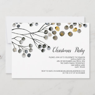 Weihnachtsfeiertag Elegantes Party Winterfest Einladung