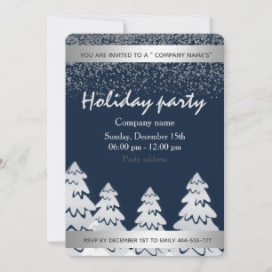 Weihnachtsfeiertag feierliche Party Einladung