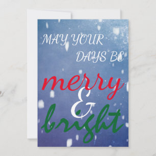 Weihnachtsfeiertag Feiertagskarte