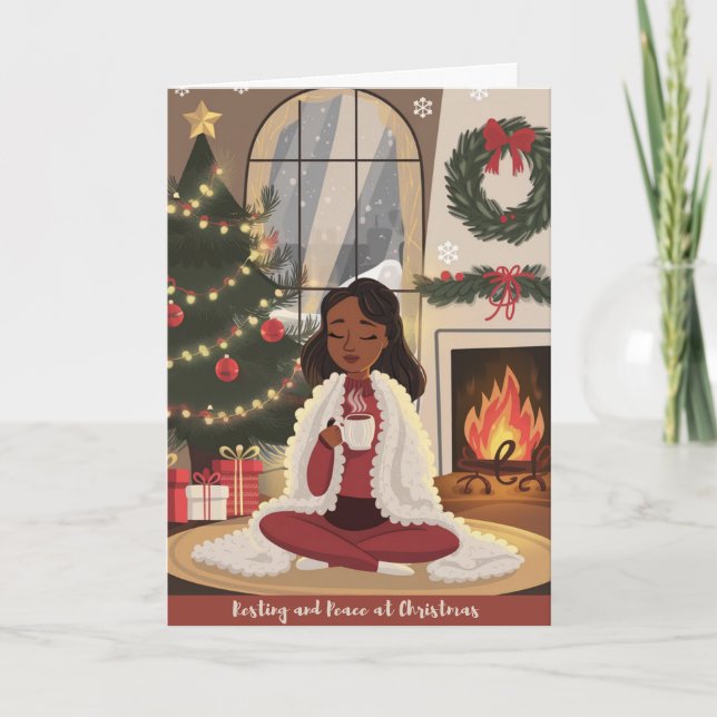 Weihnachtsfeiertag Feiertagskarte (Vorderseite)