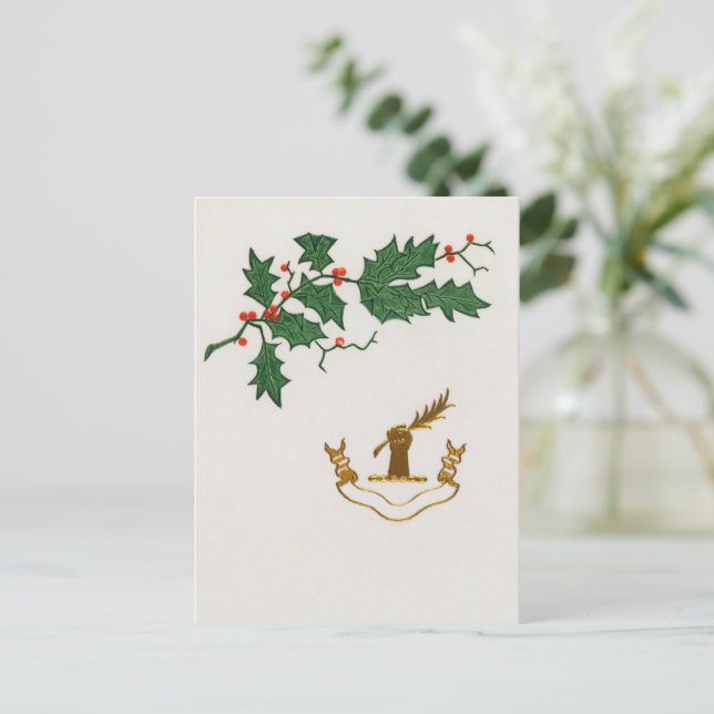 Weihnachtsfeiertag Feiertagspostkarte (Stehend Vorderseite)