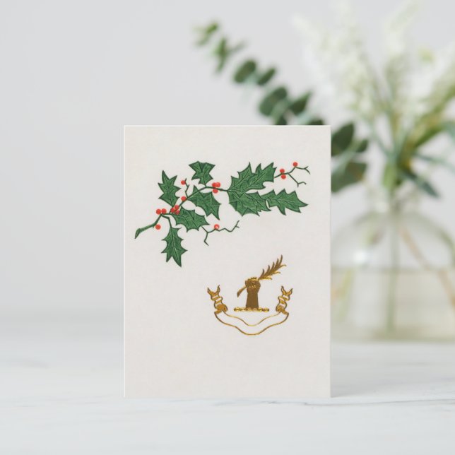 Weihnachtsfeiertag Feiertagspostkarte (Stehend Vorderseite)