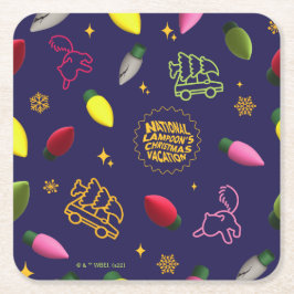 Weihnachtsfeiertag | Ferienmuster Rechteckiger Pappuntersetzer
