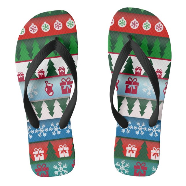Weihnachtsfeiertag festlich flip flops (Fußbett)