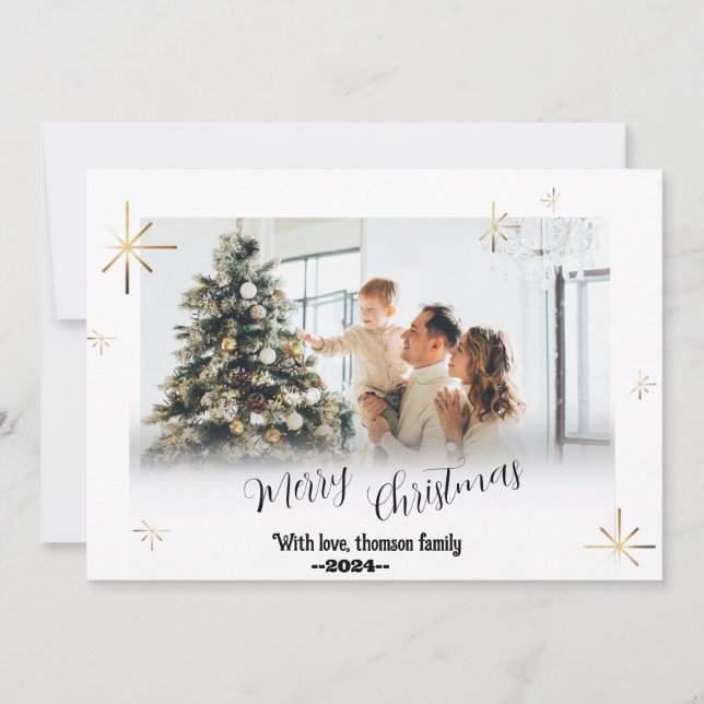 Weihnachtsfeiertag Flat Card (Vorderseite)