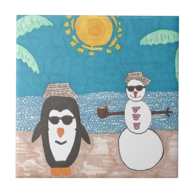 Weihnachtsfeiertag Fliese (Vorderseite)