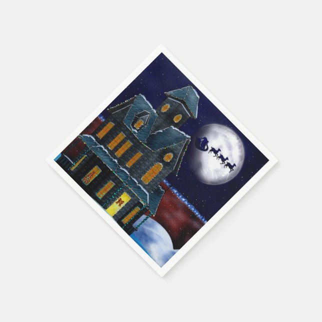 Weihnachtsfeiertag Folk Art BULK NAPKINS Serviette (Ecke)